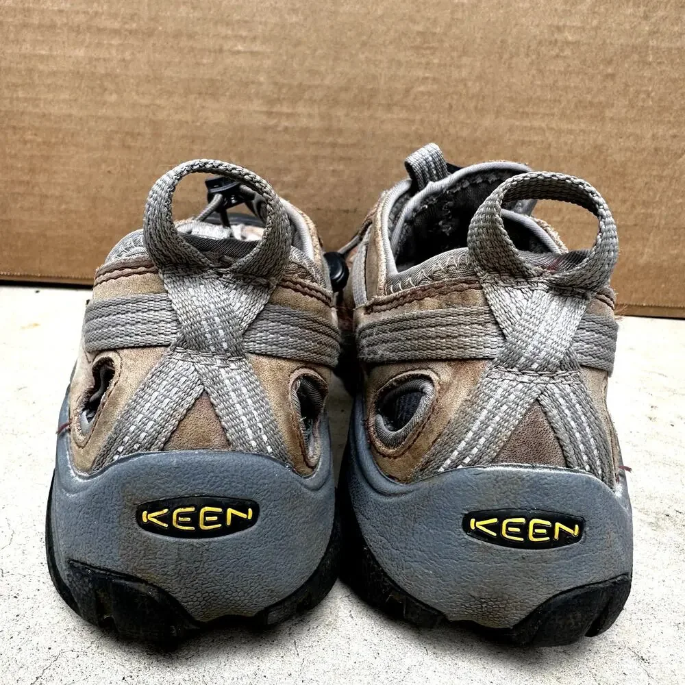 Keen Newport Sport Sandals Closed Toe Lace Up Water Hiking Leather Brown 9.5